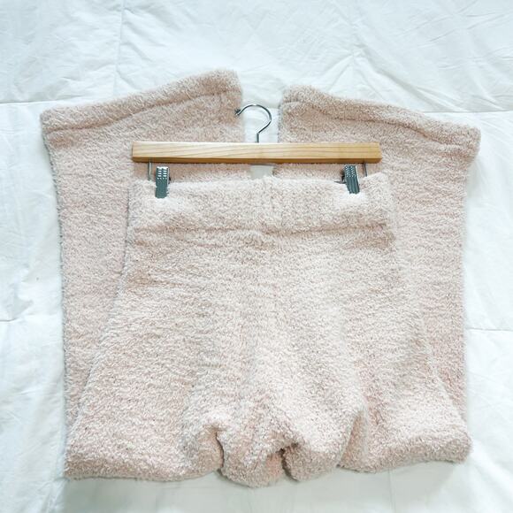 SKIMS Cozy Knit Wide Leg Lounge Pants Dusk Pink Size S/M - Picture 6 of 7